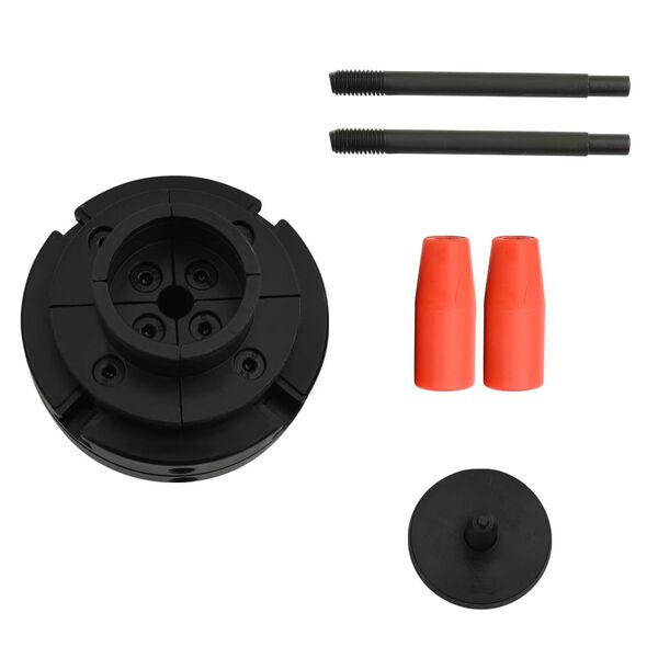 vidaXL Nelileukainen puukara M33-liit&auml;nn&auml;ll&auml; ter&auml;s 100 mm