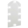 vidaXL Peili LED-valoilla 70x40 cm lasi kaari