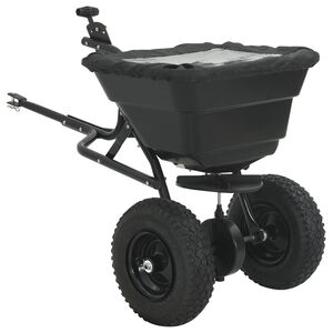 vidaXL Levittimen Musta 53 x 108 x 74 cm PVC ja ter&auml;s