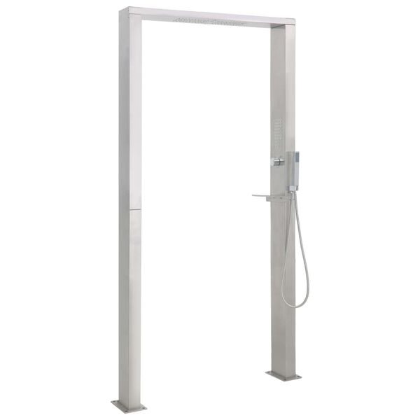 vidaXL Ulkosuihku ruostumaton ter&auml;s tuplasuihku