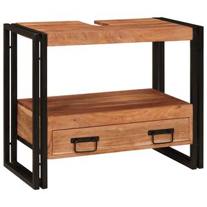 vidaXL Pesualtaankaappi Ruskea 71 x 33 x 58 cm Tihe&auml; akasiapuu