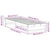 vidaXL Sängyn runko Ruskea 80 x 210 cm Massiivinen mänty