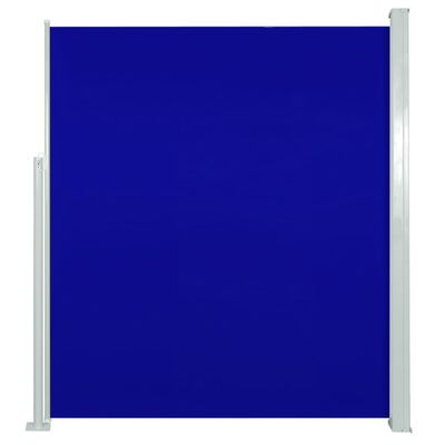 vidaXL Sisäänvedettävä terassin sivumarkiisi 160x300 cm sininen