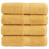 vidaXL Premium-pesupyyhkeet SOLUND 4 kpl kulta 30x30 cm 600 gsm