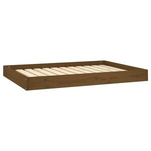 vidaXL Koirans&auml;nky hunajanruskea 101,5x74x9 cm t&auml;ysi m&auml;nty