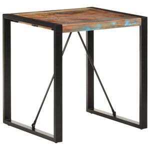 vidaXL Ruokap&ouml;yt&auml; 70x70x75 cm kierr&auml;tetty t&auml;yspuu