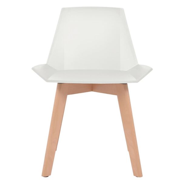 vidaXL Ruokap&ouml;yd&auml;n tuolit 4 kpl valkoinen muovi