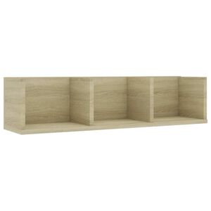 vidaXL CD-sein&auml;hylly Sonoma-tammi 75x18x18 cm tekninen puu