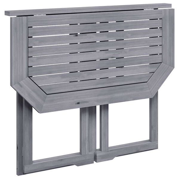 vidaXL Kokoontaittuva parvekepöytä 90x50x74 cm täysi akaasiapuu