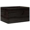 vidaXL puulaatikko kahvoilla Musta 40x30x23 cm massiivipuum&auml;nty