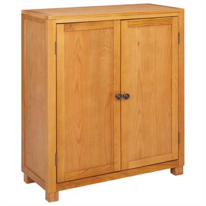 vidaXL Kaappi s&auml;ilytystilassa ovella Ruskea 80 x 35 x 95 cm M&auml;ntypuu