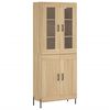 vidaXL Kaappi Sonoma tammi 69,5x34x180 cm tekninen puu
