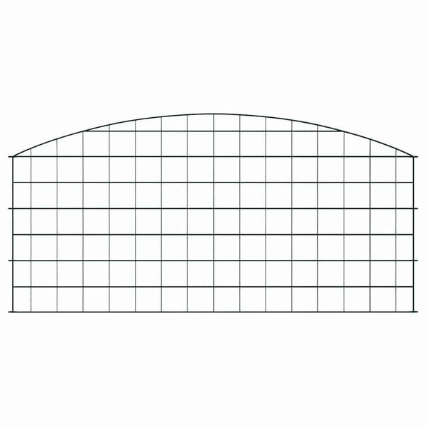 vidaXL Lammikkoaitasarja 5 pcs Vihre&auml; 100 x 50 cm Ter&auml;s