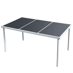 vidaXL Puutarhap&ouml;yt&auml; 150x90x74 cm musta ter&auml;s