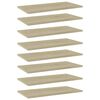 vidaXL Kirjahyllytasot 8 kpl Sonoma tammi 60x30x1,5 cm lastulevy
