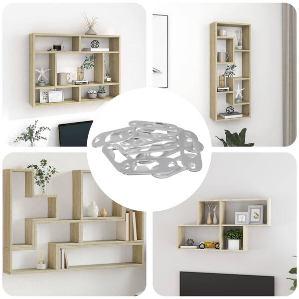 vidaXL Avainreikaripustin 12 pcs Hopea 45 x 16 x 3.5 mm Rauta