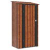 vidaXL Puutarhavajat Ruskea 103 x 74 x 200 cm Metalli