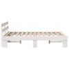vidaXL S&auml;ngyn runko p&auml;&auml;tyll&auml; Valkoinen 5FT King Size Massiivinen m&auml;nty