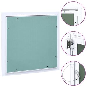 vidaXL Huoltoluukkupaneeli alumiinikehys ja kipsilevy 200x200 mm