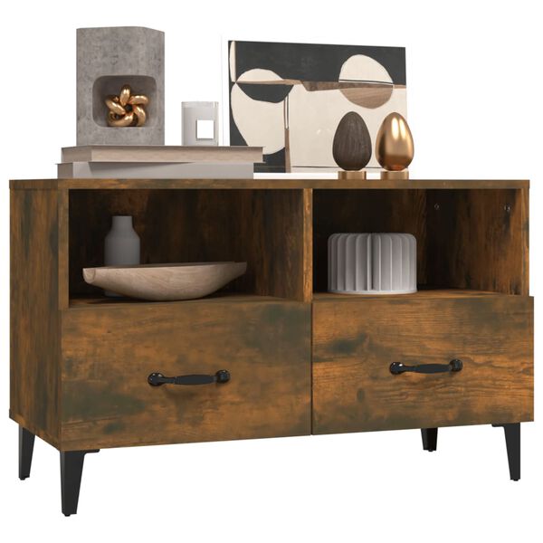 vidaXL TV-taso savutammi 80x36x50 cm tekninen puu