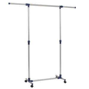 vidaXL S&auml;&auml;dett&auml;v&auml; vaatetanko ruostumaton ter&auml;s 165x44x150 cm hopea