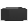 vidaXL TV-taso/Näyttöteline Musta lasi 70x30x13 cm