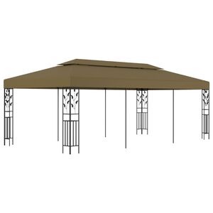 vidaXL Huvimaja 6x3 m ruskeanharmaa 180 g/m&sup2;
