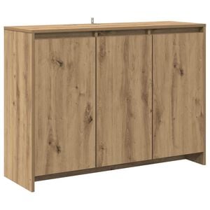 vidaXL Senkki k&auml;sity&ouml;l&auml;inen tammi 102x33x75 cm tekninen puu