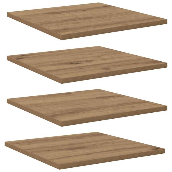 vidaXL Hyllylevy 4 pcs Ruskea 40 x 40 x 1,5 cm Tekninen puu