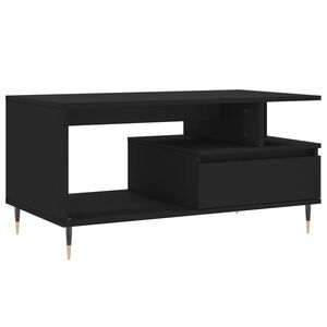 vidaXL Sohvap&ouml;yt&auml; musta 90x49x45 cm tekninen puu