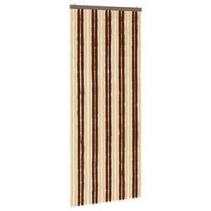vidaXL Hy&ouml;nteiskangas Chenille Ruskea ja beige 90 x 220 cm 100% PP