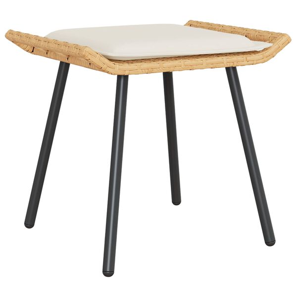 vidaXL Puutarhasohva Setti 4 pcs Beige polyrottinki