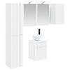 vidaXL Kylpyhuoneen kaappisetti 5 pcs valkoinen 43 x 16 x 62,5 cm