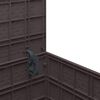 vidaXL Puutarhan säilytyslaatikko Ruskea 55 x 53 x 57 cm Polypropeeni
