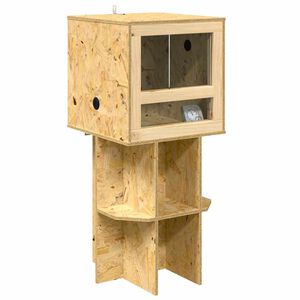 vidaXL Terrarium Ruskea 40 x 40 x 90 cm OSB