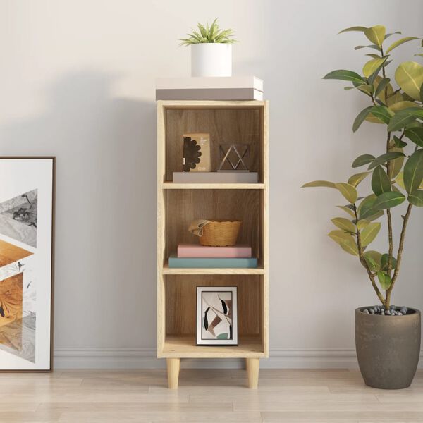 vidaXL Senkki Sonoma-tammi 34,5x32,5x90 cm tekninen puu