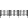 vidaXL Puuaita tolpilla 3 kpl WPC 600x120 cm
