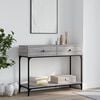 vidaXL Konsolip&ouml;yt&auml; harmaa Sonoma 100x34,5x75 cm tekninen puu