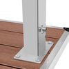 vidaXL Ulkosuihku alustalla WPC ruostumaton ter&auml;s