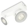 Philips myLiving LED-spottivalo Clockwork 2x4,5 W valkoinen 531723116