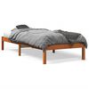 vidaXL S&auml;ngynrunko ilman patjaa vahanruskea 90x190 cm t&auml;ysi m&auml;nty