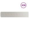 vidaXL Nurmireunus 30 kpl 20 x 103 cm Ruostumaton ter&auml;s Hopea