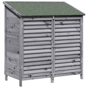 vidaXL Puutarhasuoja Harmaa 106 x 56 x 113,5 cm S&auml;teisen kuusipuu