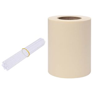 vidaXL Tietosuojalista PVC 35x0,19 m Kermanv&auml;rinen