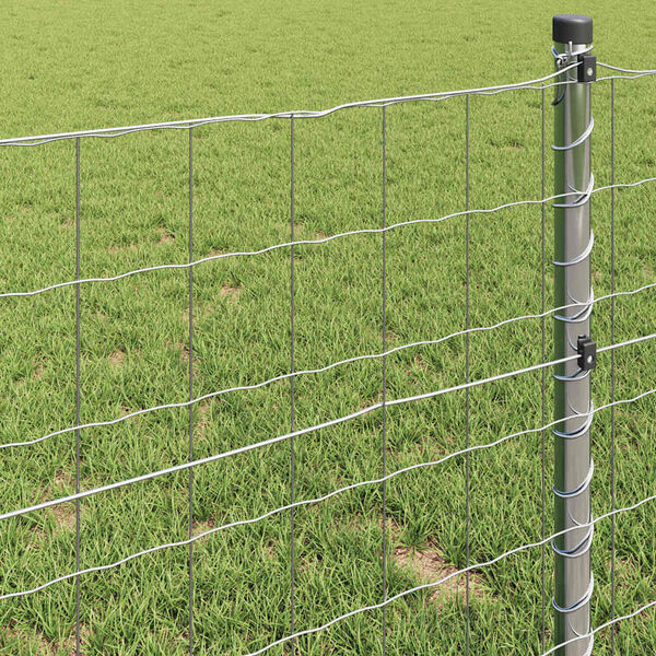 vidaXL Euroaita 0,6 x 50 m PVC-pintainen rauta