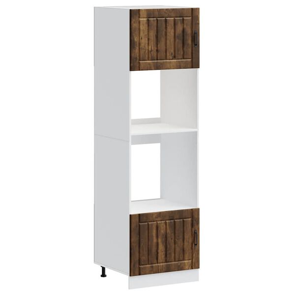 vidaXL Uunikaapit 2 kpl "Lucca" savustettu tammi tekninen puu