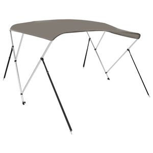 vidaXL 3-kaarinen Bimini-kate harmaa 183x140x137 cm