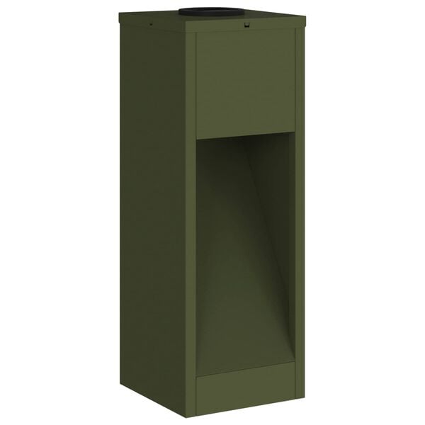 vidaXL Aurinkoinen LED-polkuvalo 2 pcs Oliivivihre&auml;