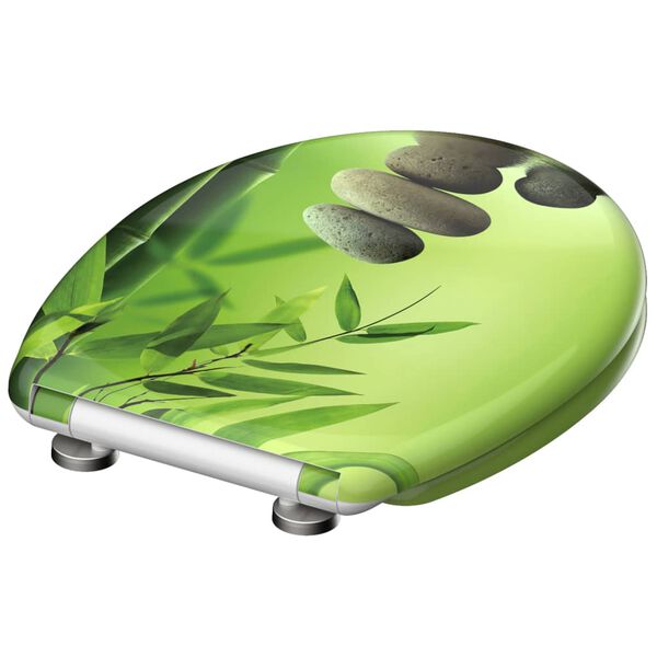 SCH&Uuml;TTE Duroplast WC-istuin Soft-Close GREEN GARDEN kuvio