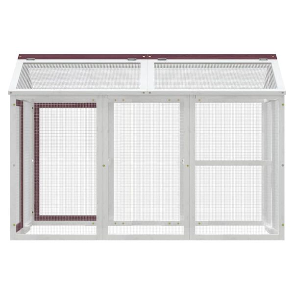 vidaXL Juoksuh&auml;kki mokka 141x94x104 cm t&auml;ysi m&auml;nty